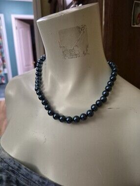 Fifth Avenue Collection Blue Glass Pearls New With Tags